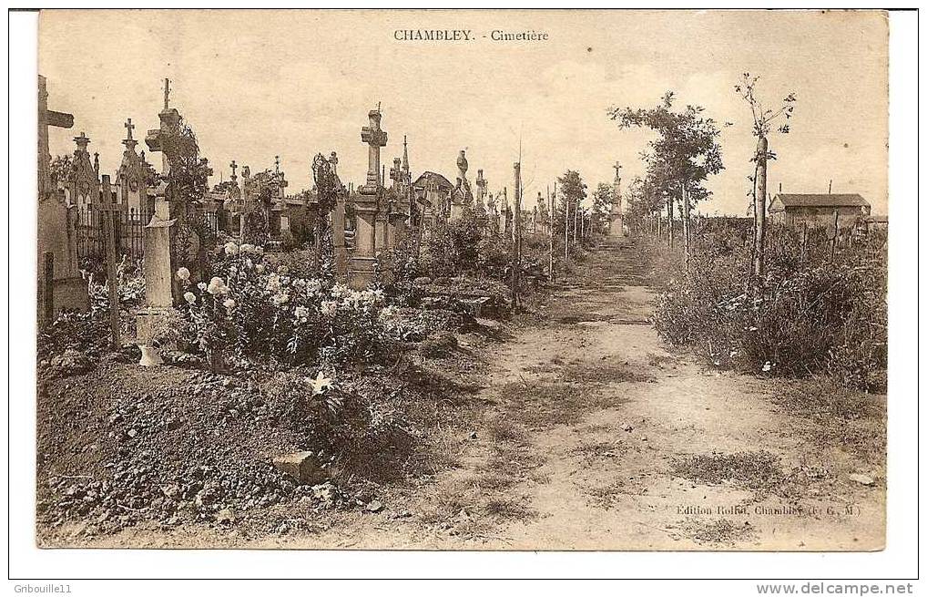 CHAMBLEY   -   ** LE CIMETIERE **   -   Editeur : Rollut  De Chambley - Chambley Bussieres