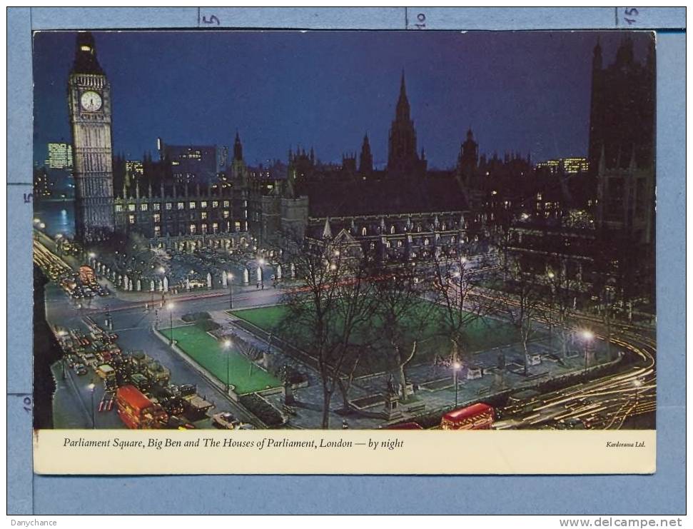 A594 LONDON LONDRA PARLIAMENT SQUARE BIG BEN BY NIGHT - Houses Of Parliament