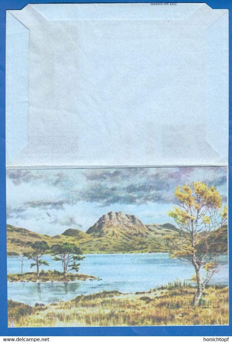 England; Aerogramm; 6p; Prince Charles Monument; Glenfinnan Loch Shiel - Stamped Stationery, Airletters & Aerogrammes