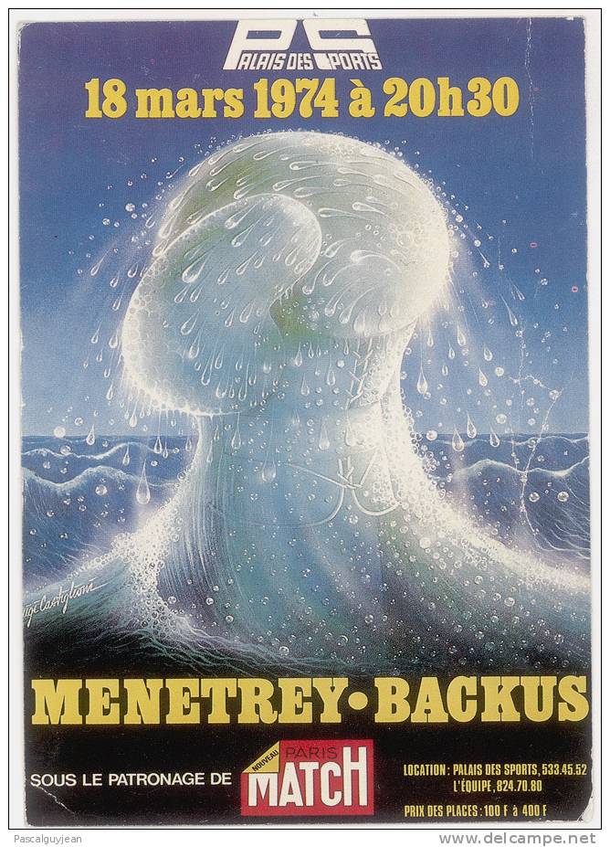 CPM RENCONTRE MENETREY - BACKUS PAR LUIGI GASTIGLIONI - Pugilato