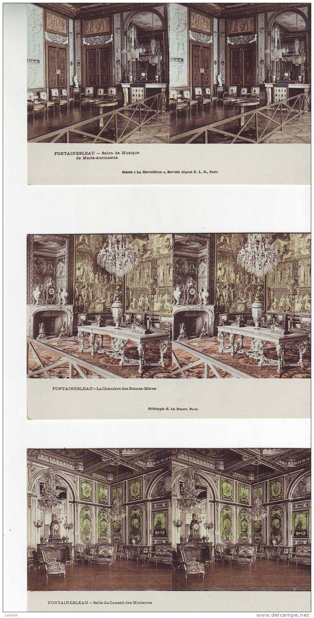 Fontainebleau    Serie De  12 Cartes - Stereoskopie