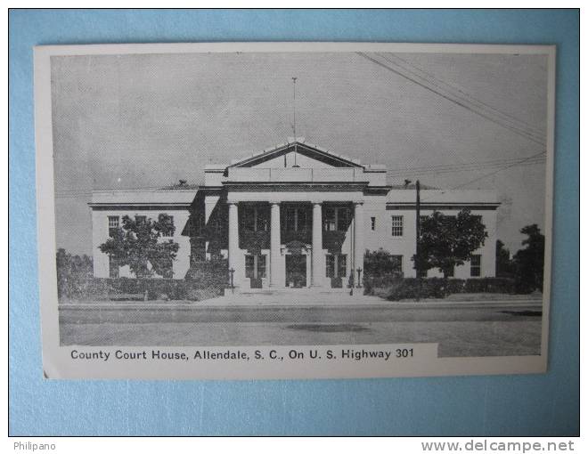 Allendale SC-- County Court House - Autres & Non Classés