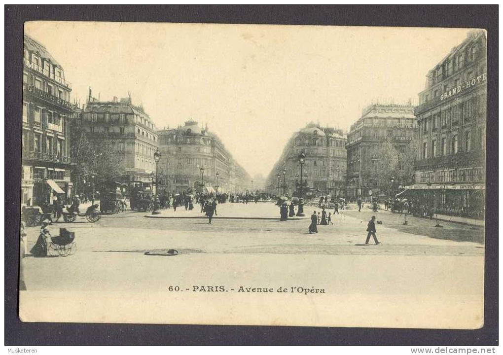 France  CPA  Paris - Avenue De L´Opera (Animée) Carte Postale - Transporte Público