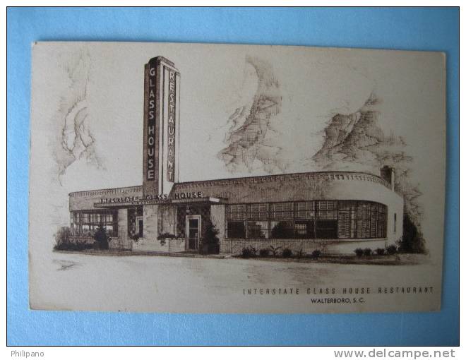 Walterboro Sc - Interstate Glass House Restauran  T Jan 1940 - Andere & Zonder Classificatie