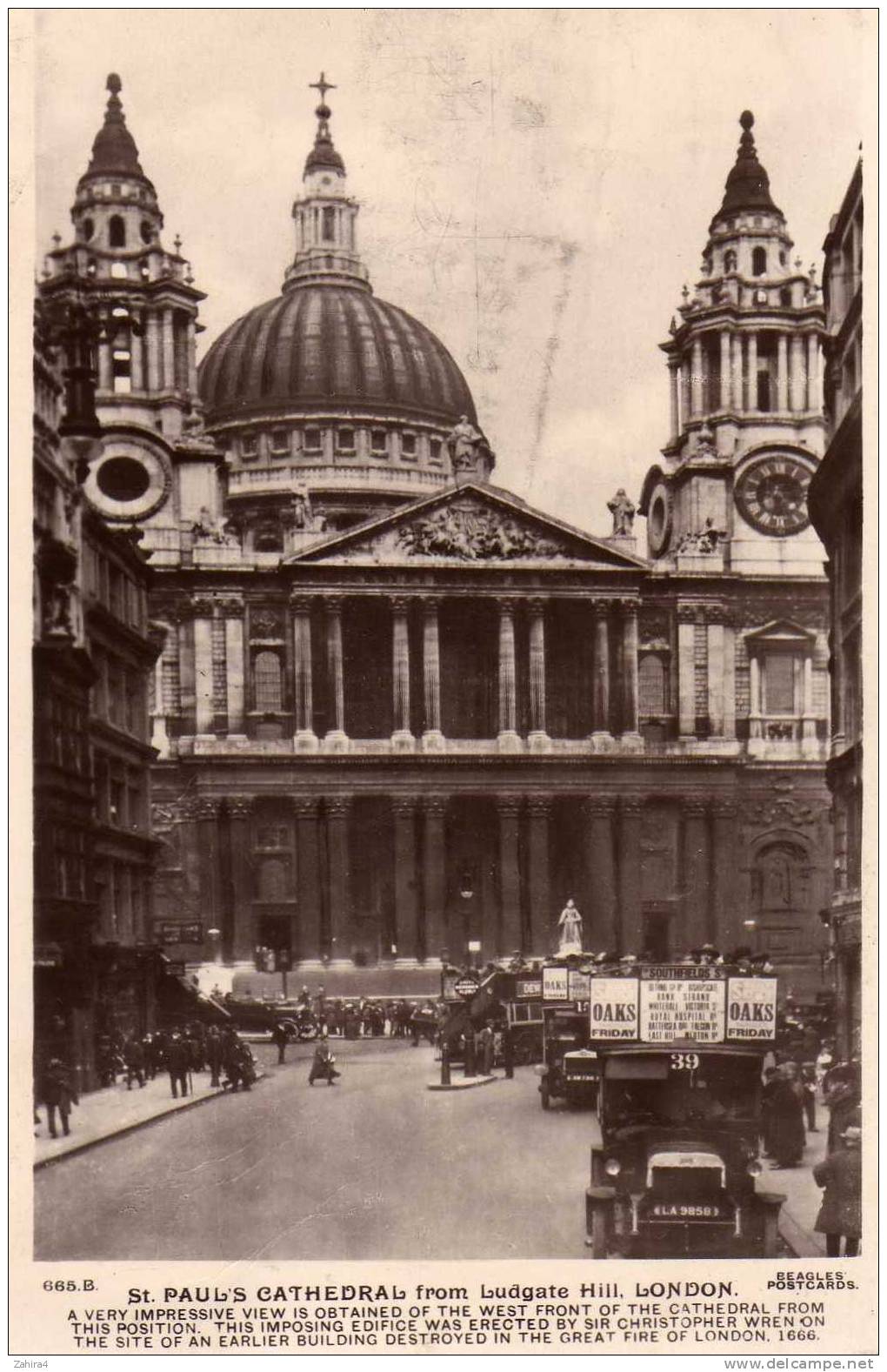 St Paul's Cathedral From Ludgate Hill , London - St. Paul's Cathedral