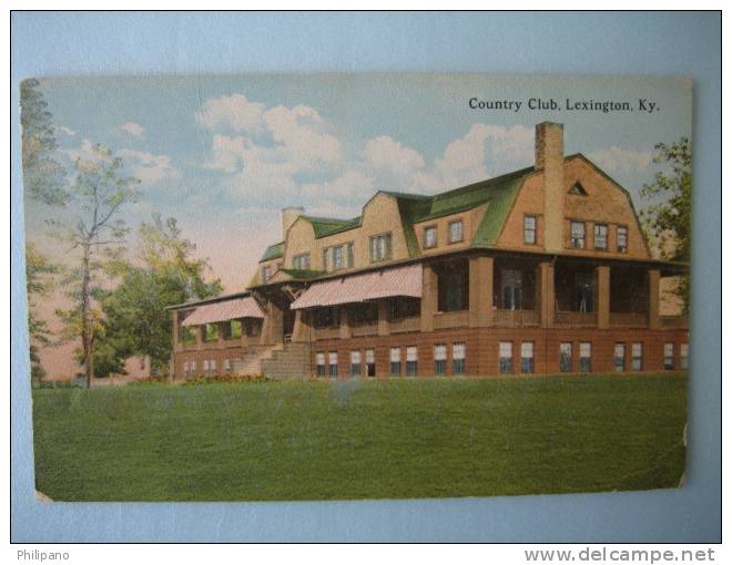 Lexington KY    Country Club  1900's View - Andere & Zonder Classificatie