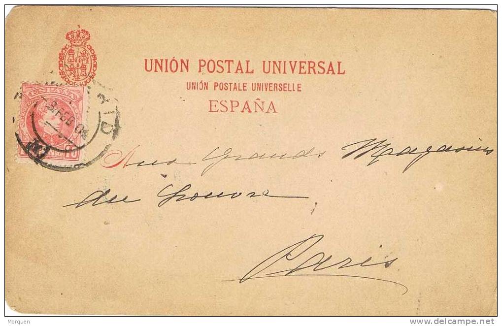 6565. Tarjeta Entero Postal MADRID 1904. NO ILUSTRADA - Covers & Documents