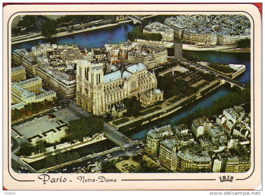 Carte Postale 75 - Paris - Vue Aérienne De Notre Dame Très Beau Plan - Notre Dame De Paris