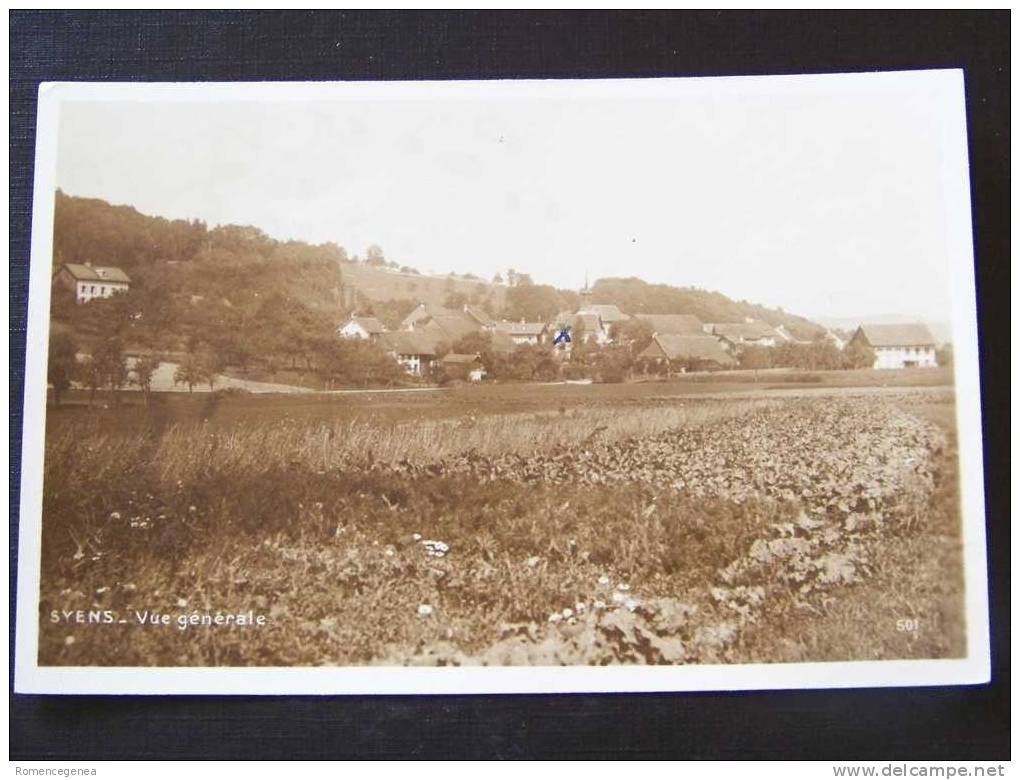 SYENS - Vue Générale - Une Petite Croix Au Stylo Au Centre De La Photo (voir Scan) - Yens