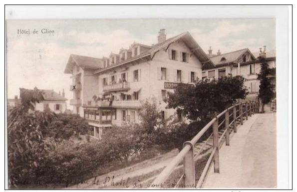 Glion (VD) Hotel De Glion, Colorierter Lichtdruck, 1921  ***19060 - Other & Unclassified