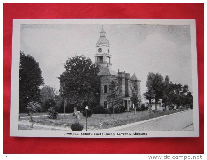 Luverne Al      Crenshaw County Court House - Autres & Non Classés