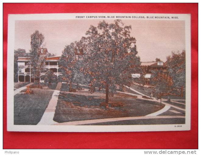 Blue Mountain Ms   Front Campus View  Vintage WB - Other & Unclassified