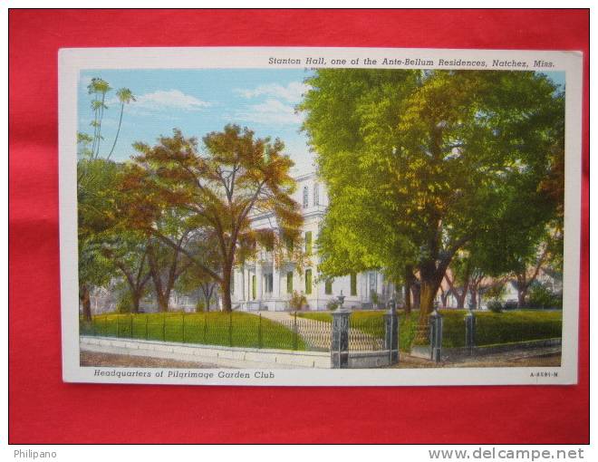 Natchez Ms   Stanton Hall Vintage Wb - Other & Unclassified