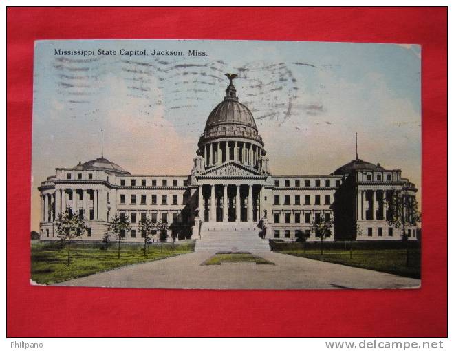 Jackson Ms   Mississippi Stae Capitol  Dec 1911 - Jackson