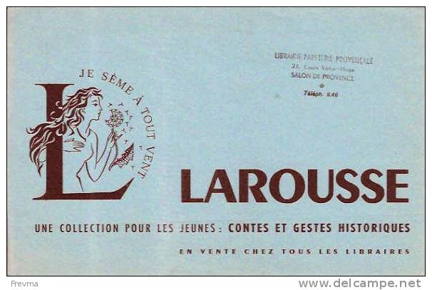 Buvard Larousse Bleu - Cartoleria