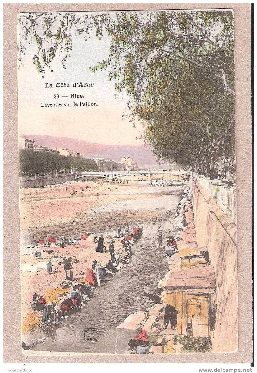 FRANCE DEP 06 LA COTE D'AZUR NICE No.33 EN COULEUR LAVEUSES SUR LE PAILLON PH & CL NANCY RARE - Sonstige & Ohne Zuordnung