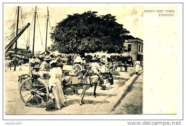 S 712 / CPA BARBADOS  ILE  BARBADES  DONKEY CART STAND BARBADOS - Otros & Sin Clasificación