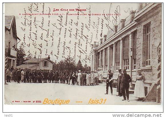 Douane - Douaniers - Frontières - RF18696 - Dép 88 - La Schlucht - Frontière Avant La Guerre 1914-1915 - état - Customs