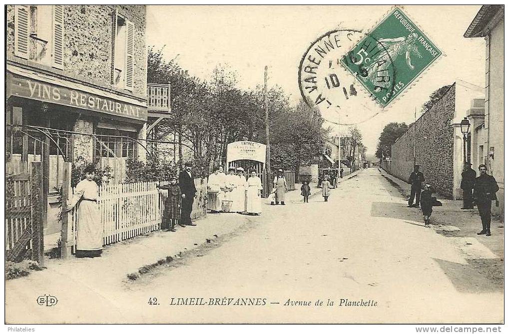 LIMEIL AV DE LA PLANCHETTE 1914 - Limeil Brevannes