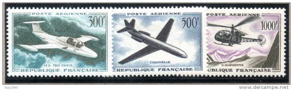 FRANCE : PA N° 35/37 ** - 1927-1959 Ungebraucht