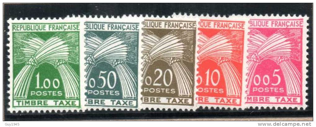 FRANCE : Taxe N° 90/94 ** - 1960-.... Mint/hinged