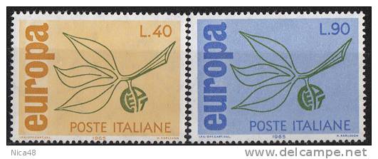 Italia 1965 Europa 2 Vl  Nuovo Serie Completa - 1965