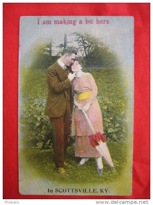 Scottsville KY  Romance I Am Making A Hit Here  1922 Cancel - Autres & Non Classés