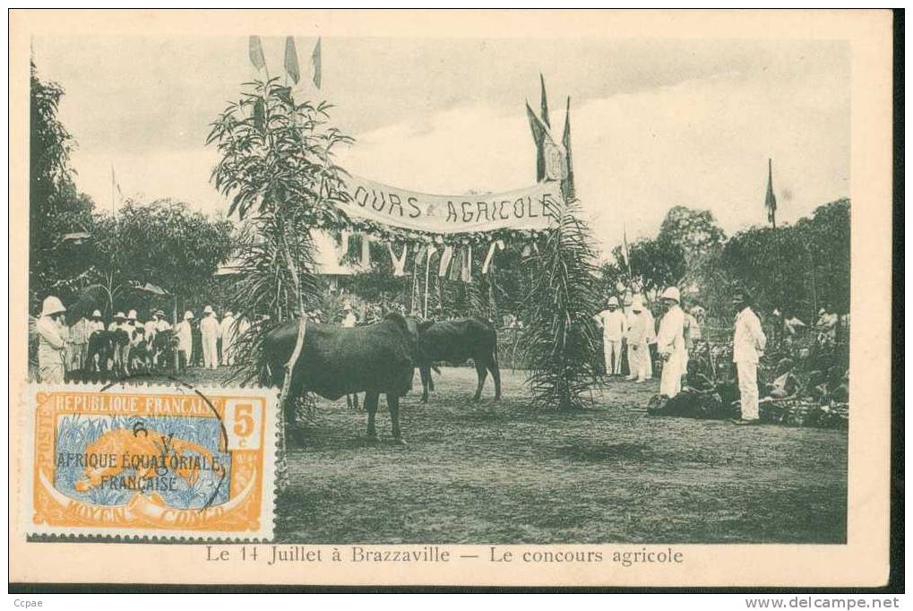 Le 14 Juillet à Brazzaville.  Le Concours Agricole. - Brazzaville