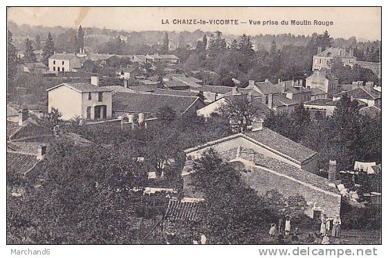 85 LA CHAIZE LE VICOMTE.VUE PRISE DU MOULIN ROUGE  Editeur Juillet - La Chaize Le Vicomte