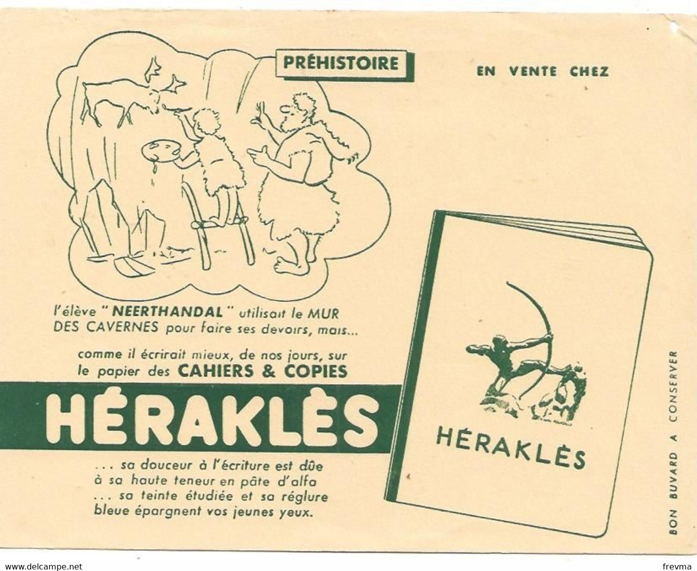 Buvard Herakles Prehistoire - Papelería