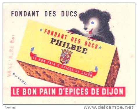 Buvard Le Bon Pain D'épices De Dijon Philbée - Pan De Especias