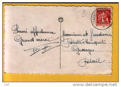 339 Op Kaart Met Sterstempel (Relais) * TONGRE-NOTRE-DAME * - 1932 Ceres And Mercurius