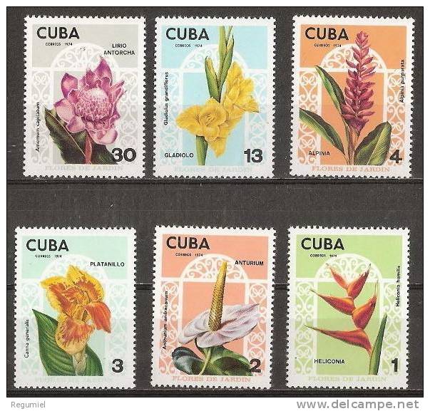 Cuba 1779/84 ** Flora. 1974 - Unused Stamps