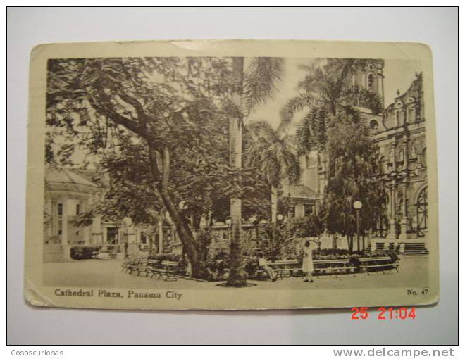 5804 PANAMA CITY CATHEDRAL PLAZA    AÑOS / YEARS / ANNI  1920 OTHERS IN MY STORE - Panama