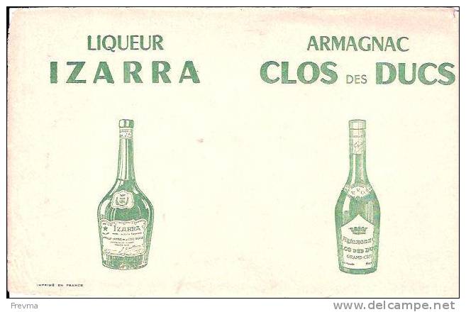 Buvard Liqueur Izarra - Liquor & Beer