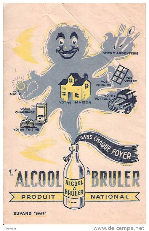 Buvard L'alcool à Bruler - A