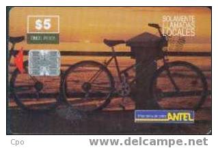 # URUGUAY Tc26a Piriapolis $5 Sc7 11.98 Tres Bon Etat - Uruguay