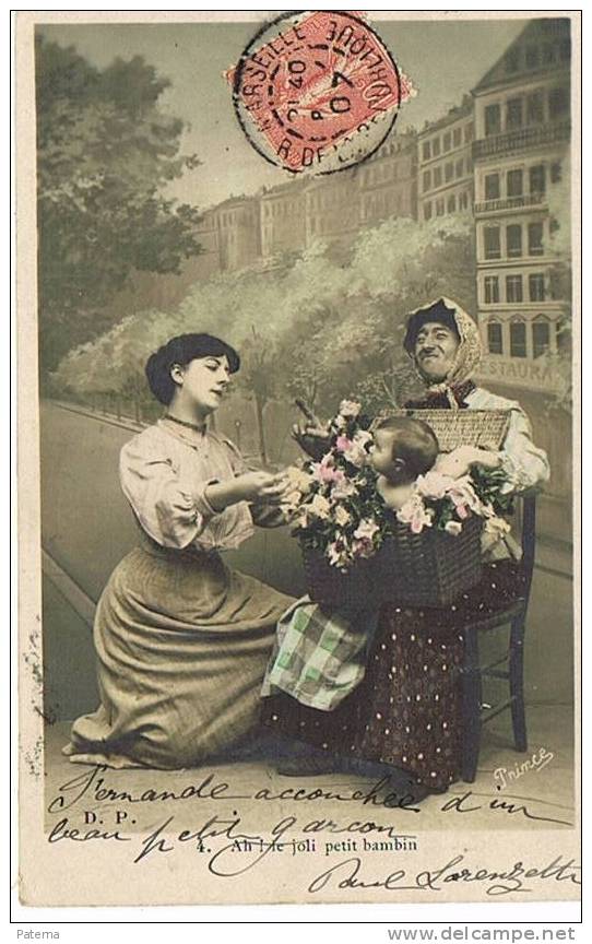 Postal, MARSEILLE 1907 (Francia)  Post Card, Postkarte - 1903-60 Semeuse Lignée