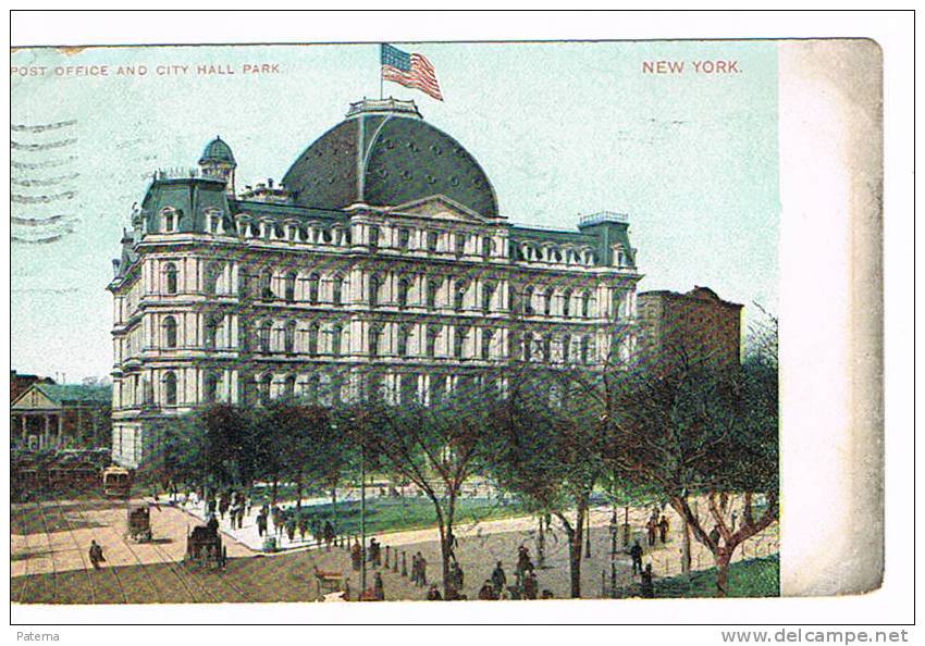 Postal, NEW YORK 1907 ( USA)  Post Card, Postkarte - Lettres & Documents