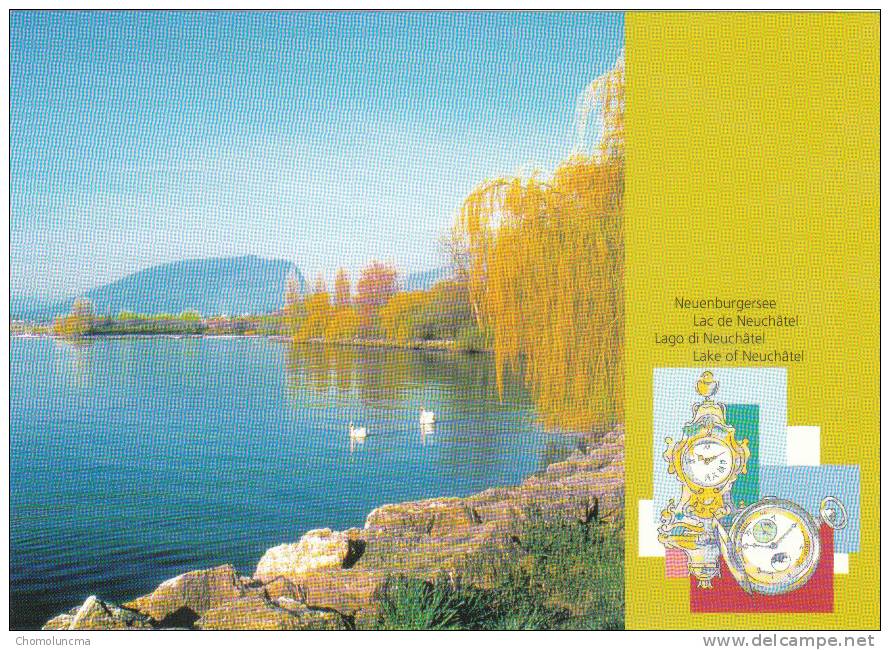 Lac Neuchatel Neuenburgersee Horlogerie Pendule Montre Horology Armbanduhr Watch Swing - Horlogerie