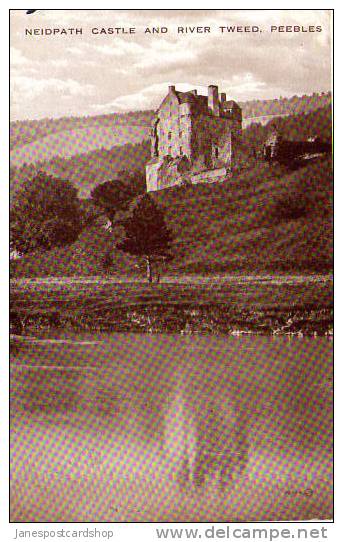 NEIDPATH CASTLE & River Tweed  - Peeblesshire - The Borders - SCOTLAND - Peeblesshire