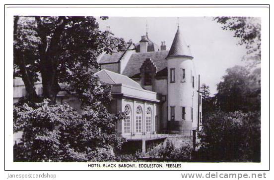 EDDLESTON HOTEL BLACK BARONY -Real Photo - - Peeblesshire - The Borders - SCOTLAND - Peeblesshire