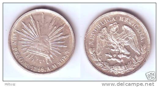 Mexico 1 Peso 1899 Mo - Mexique