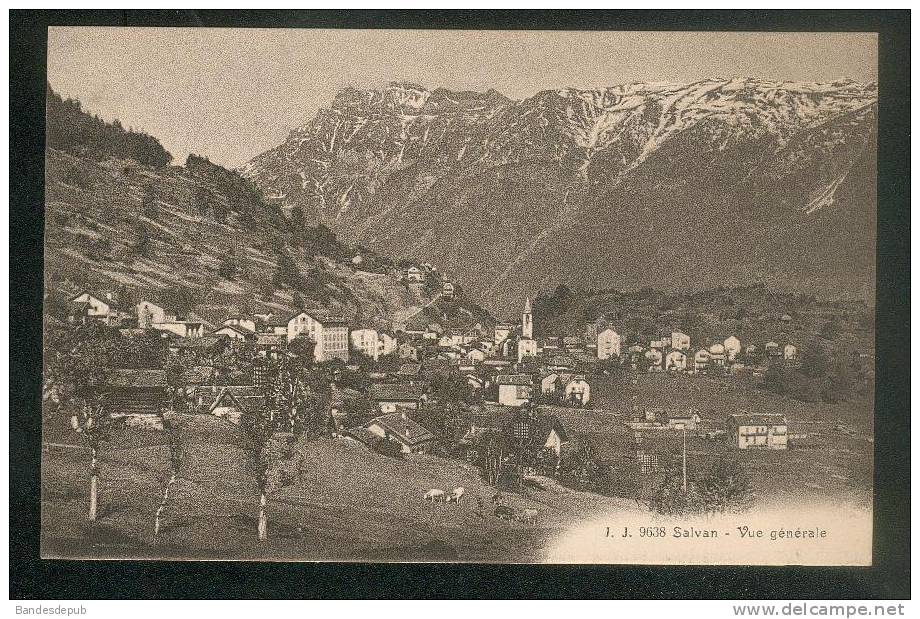 Suisse VS - SALVAN - Vue Générale Julien Frères J.J.9638) - Salvan