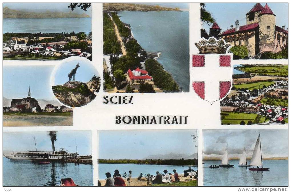 CPSM - 74 - SCIEZ-BONNATRAIT Et Les Bords Du Lac Léman - Multivues - 555 - Sciez