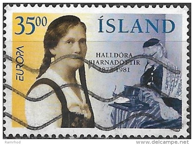 ICELAND 1996 Europa. Famous Women - 35k Halldora Bjarnadottir (founder Of Women's Societies) FU - Gebruikt