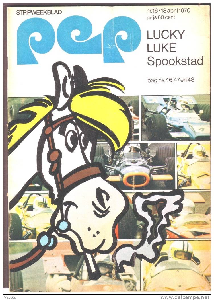 1970 - PEP - N° 16 - Weekblad - Met  Artikel/fotos Over " BRAINBOX " - Lucky LUKE - ASTERIX - RICK RINGERS (Ric Hochet) - Pep