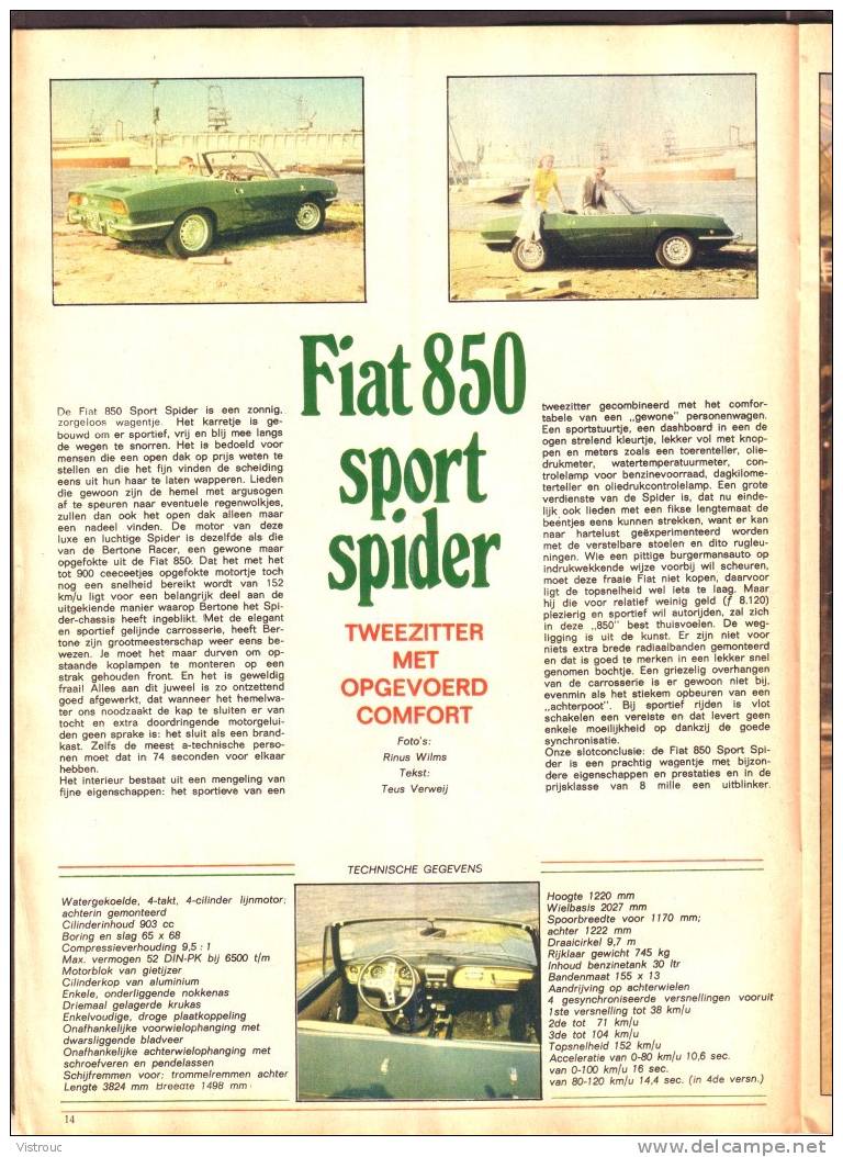 1970 - PEP - N° 17 - Weekblad - Met  Artikel/fotos Over " FIAT 850 " - Lucky LUKE - ASTERIX - RICK RINGERS (Ric Hochet) - Pep