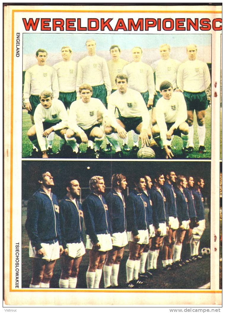 1970 - PEP - N° 20 -Weekblad - Met  POSTER " 4 Ploegen Van Wereldkampionschap MEXICO 1970" - Engeland/Roemenie/Brazili E - Pep