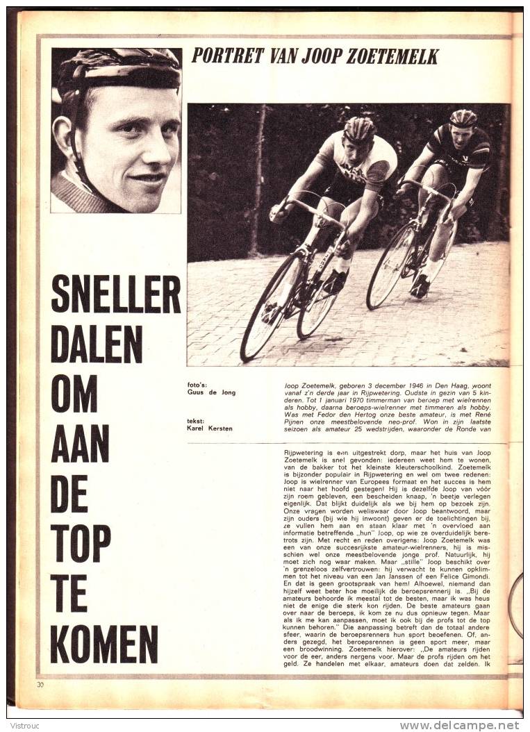 1970 - PEP - N° 24 -Weekblad - Met  Met Fotos/Artikel Over Joop ZOETEMELK. - Pep